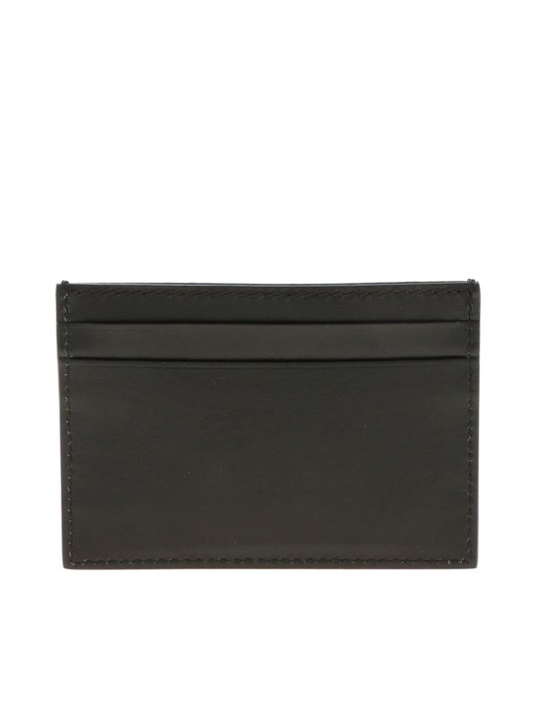 iKRIX MOSCHINO: wallets & purses - Logo print leather cardholder