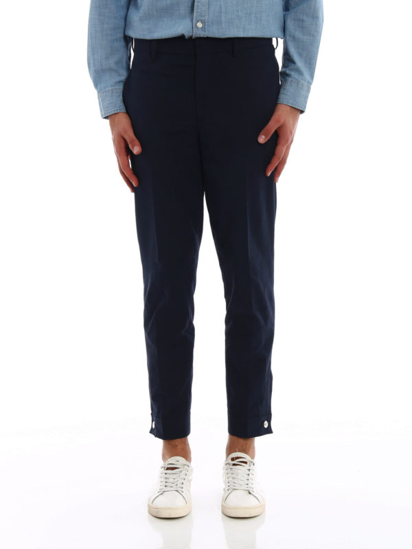 iKRIX NEIL BARRETT: casual trousers - Skinny fit tapered casual trousers