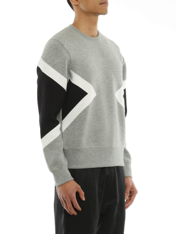 iKRIX NEIL BARRETT: Sweatshirts & Sweaters - Geometric pattern sweatshirt