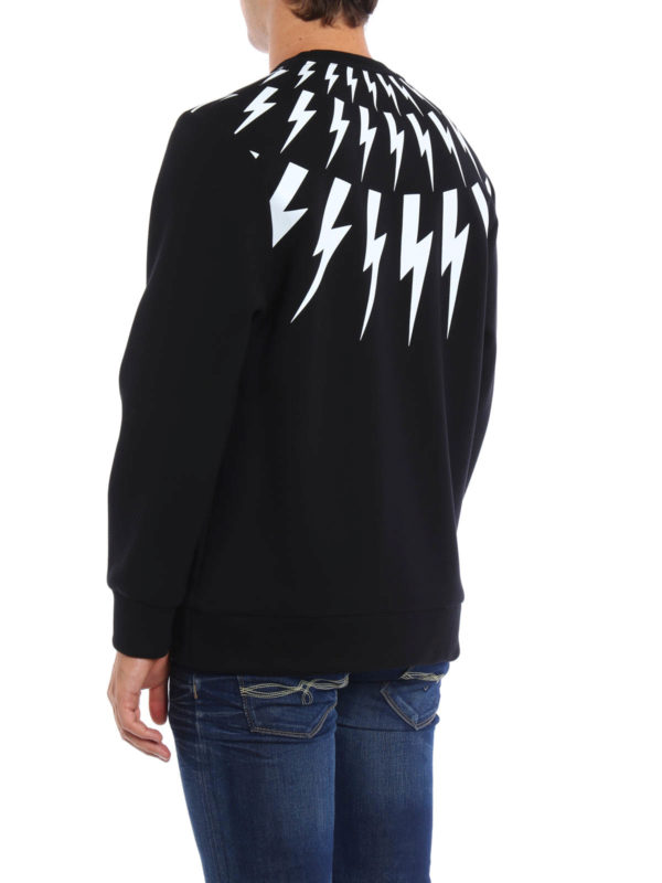 iKRIX NEIL BARRETT: Sweatshirts & Sweaters - Thunderbolt sweatshirt