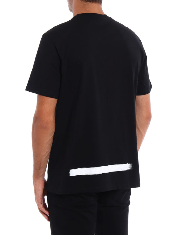 iKRIX NEIL BARRETT: t-shirts - Brush stroke detailed Tee