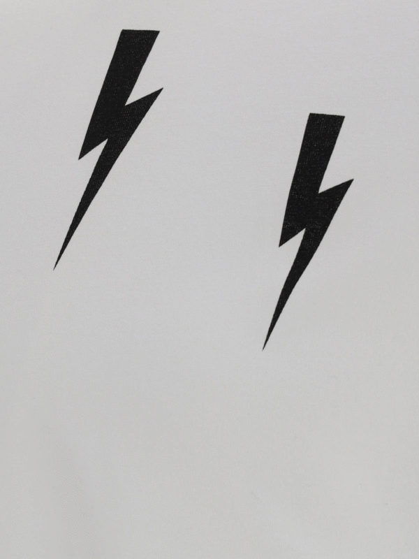 iKRIX NEIL BARRETT: t-shirts - Lightning print cotton T-shirt