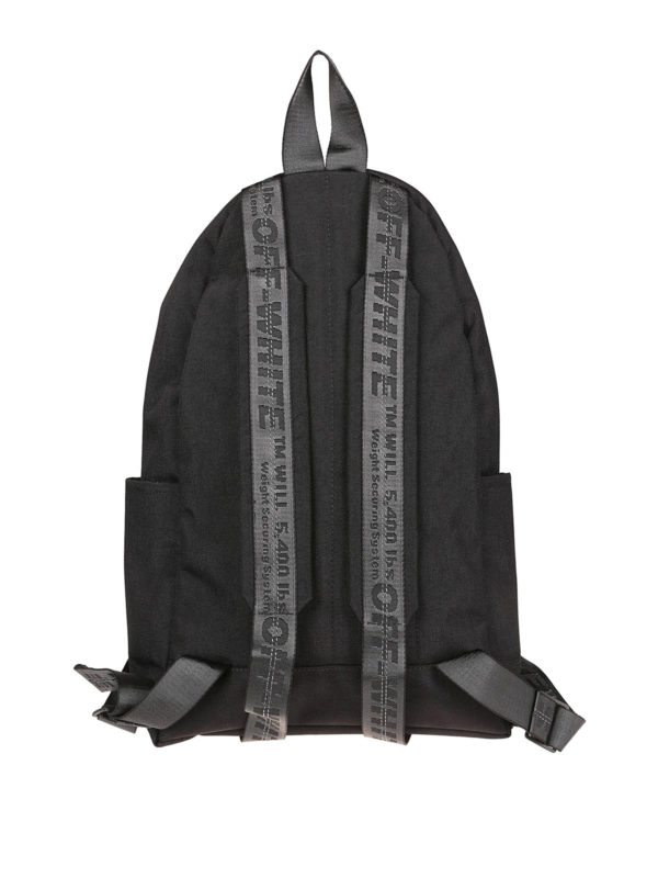 ARROW NYLON BACKPACK in black