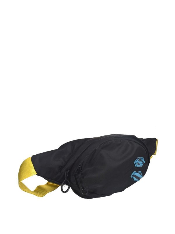 iKRIX OFF-WHITE: belt bags - Waist bag with Industrial belt in black