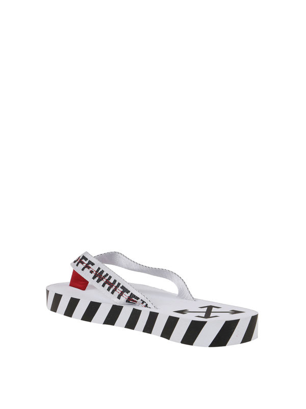 iKRIX OFF-WHITE: flip flops - Diag print flip flops