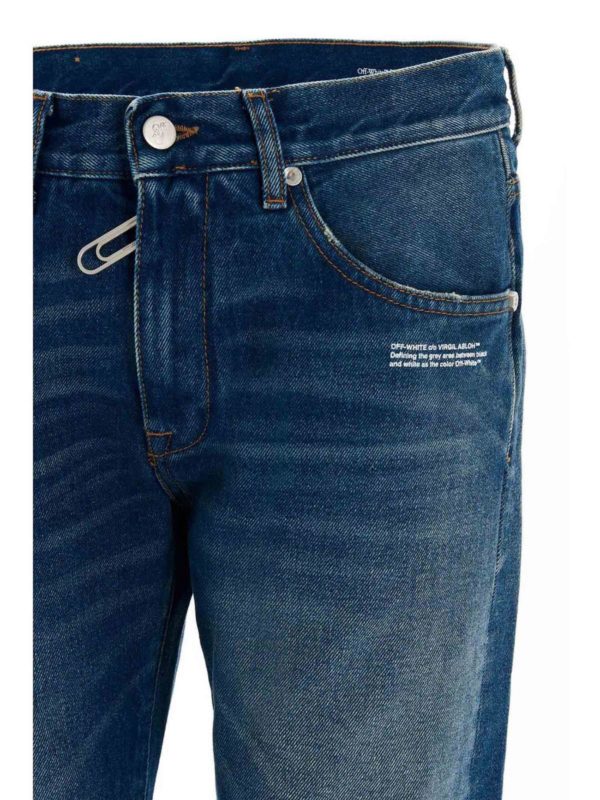 iKRIX OFF-WHITE: Jeans Rectos - Vaqueros Rectos - Azul