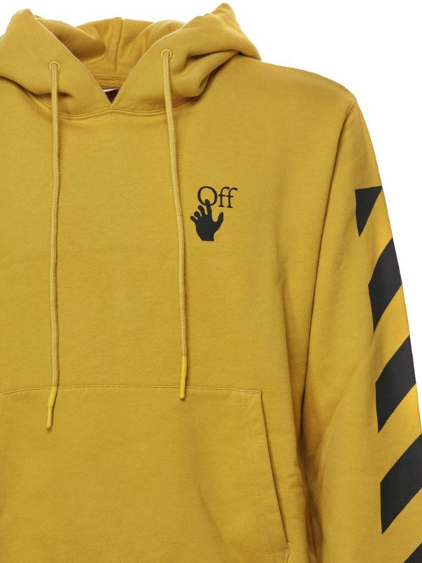 iKRIX OFF-WHITE: Sweatshirts & Sweaters - Branded hoodie in yellow