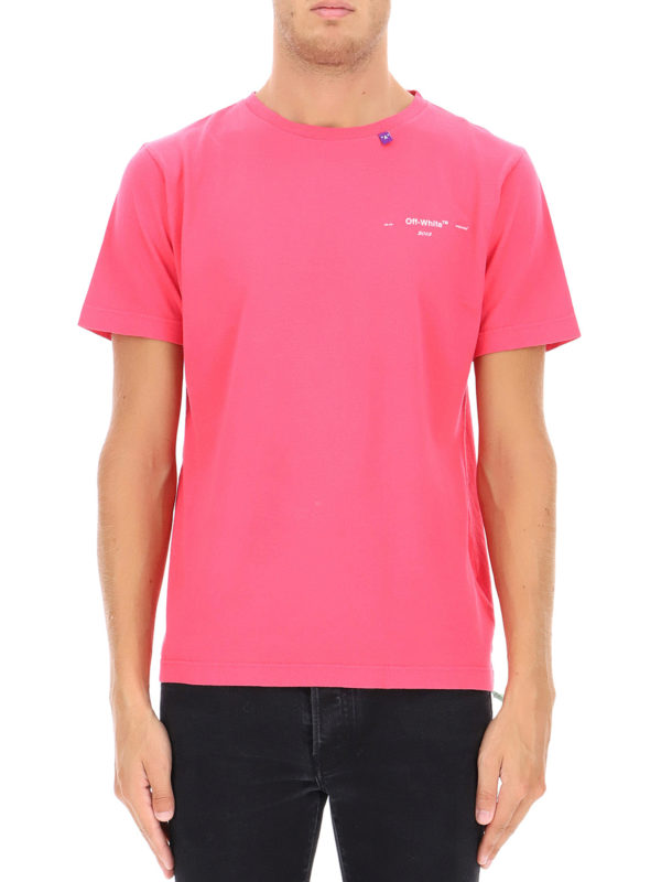 iKRIX OFF-WHITE: t-shirts - Logo print pink T-shirt
