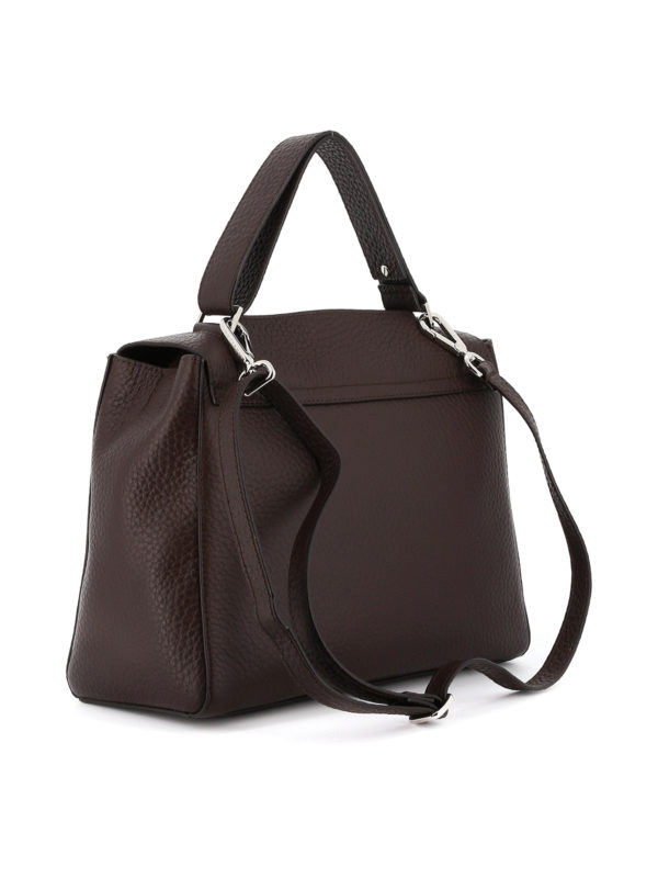 iKRIX ORCIANI: shoulder bags - Sveva pebbled leather medium bag