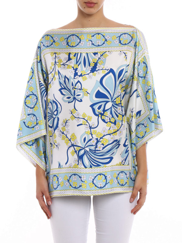 iKRIX P.A.R.O.S.H.: bluse - Blusa a caftano in seta Sifoular