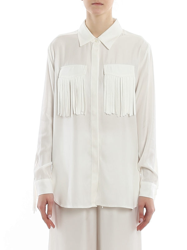iKRIX P.A.R.O.S.H.: shirts - Fringed cady shirt