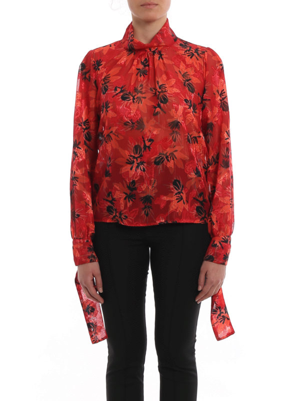 iKRIX PATRIZIA PEPE: blouses - Floral patterned georgette blouse