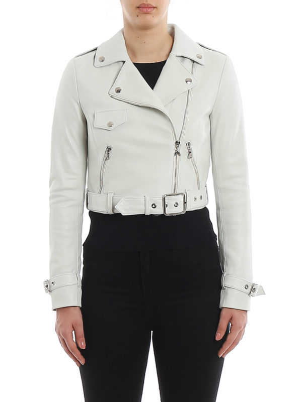 iKRIX PATRIZIA PEPE: leather jacket - Suede cropped jacket