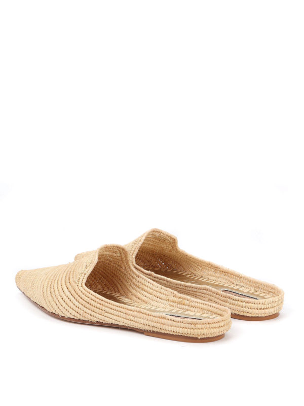 iKRIX PATRIZIA PEPE: Loafers & Slippers - Raffia slippers