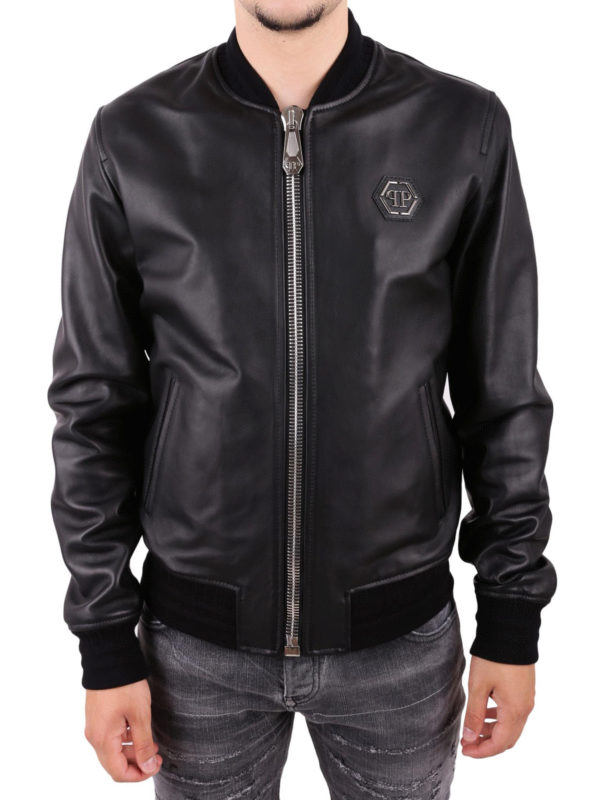 iKRIX PHILIPP PLEIN: Lederjacken - Lederjacke - Schwarz