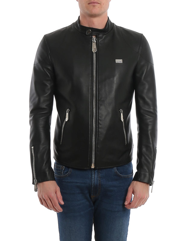 iKRIX PHILIPP PLEIN: Vestes en cuir - Blouson En Cuir - Statement