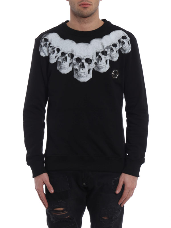iKRIX PHILIPP PLEIN: Sweatshirts & Sweaters - Berry Gordv skulls print sweatshirt