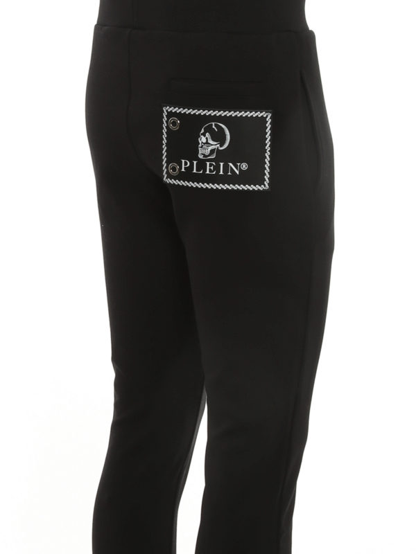 iKRIX PHILIPP PLEIN: tracksuit bottoms - Logo patch drawstring joggers