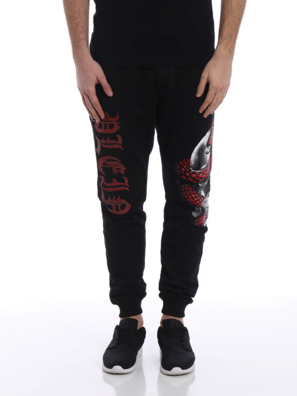 iKRIX PHILIPP PLEIN: tracksuit bottoms - Motivation cotton tracksuit bottom