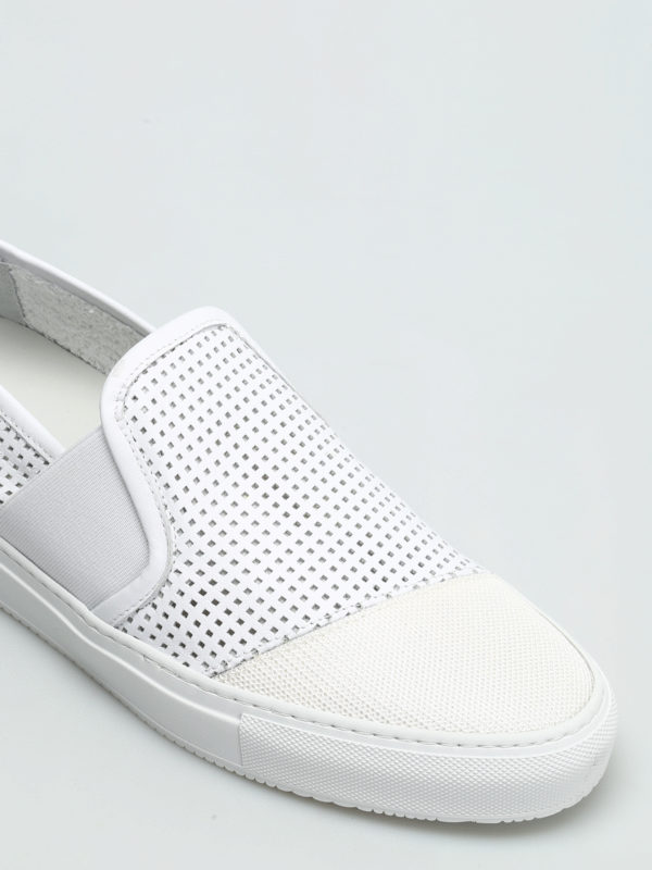 iKRIX PHILIPPE MODEL: trainers - Leon drilled leather slip-ons
