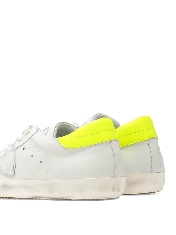 iKRIX PHILIPPE MODEL: trainers - Paris low top white and yellow sneakers