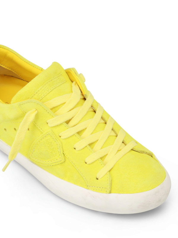 iKRIX PHILIPPE MODEL: trainers - Paris neon yellow suede sneakers
