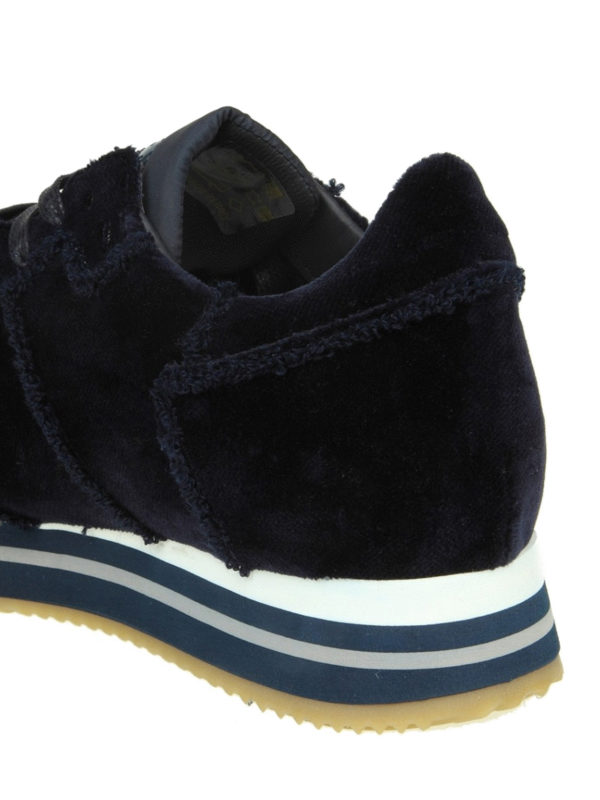 iKRIX PHILIPPE MODEL: sneakers - Sneaker Tropez Higher in velour bleu