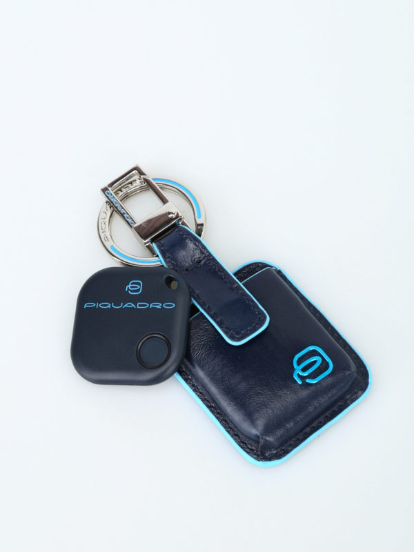 Piquadro Blue Square CONNEQU system blue key holder|AC3954B2BLU2