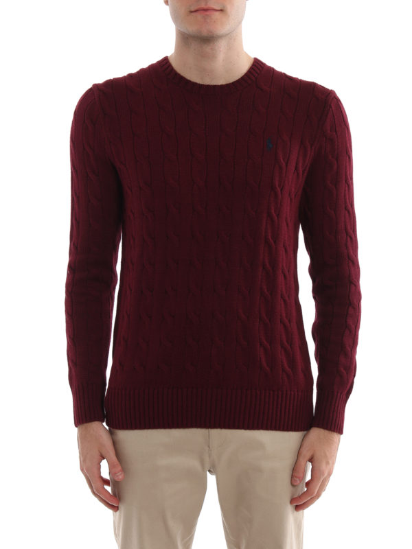 iKRIX POLO RALPH LAUREN: Suéteres con cuello pico - Suéter Cuello Redondo - Burdeos