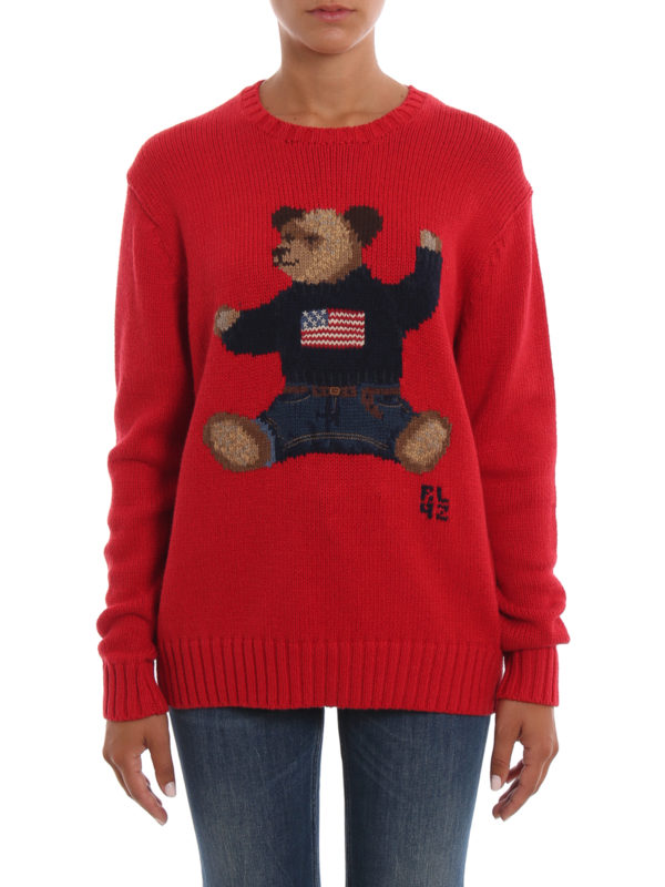 iKRIX POLO RALPH LAUREN: crew necks - Jacquard teddy bear sweater