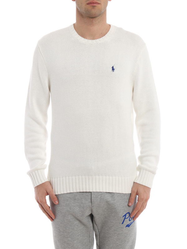 iKRIX POLO RALPH LAUREN: Strickpullover mit Rundhalsausschnitt - Rundhalspullover - Weiß