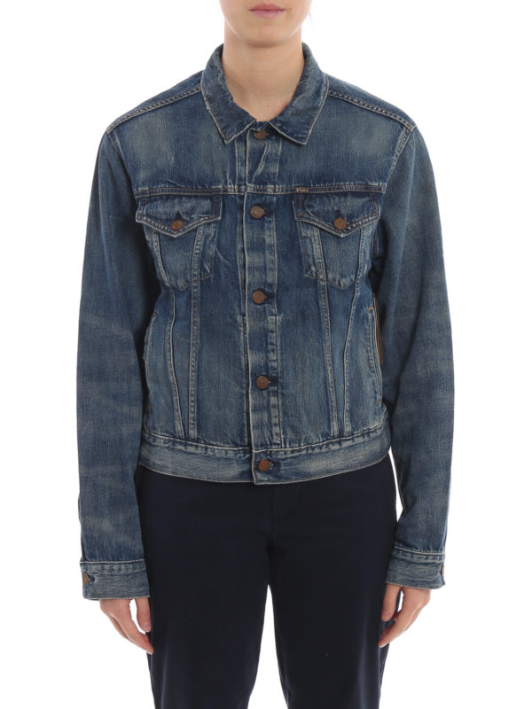 POLO RALPH LAUREN FADED DENIM TRUCKER JACKET