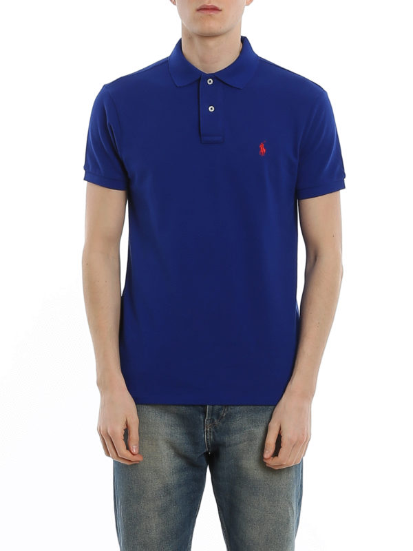 iKRIX POLO RALPH LAUREN: polo shirts - Blue slim polo shirt