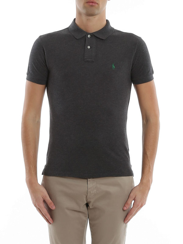 iKRIX POLO RALPH LAUREN: polo - Polo grigia in cotone con ricamo logo