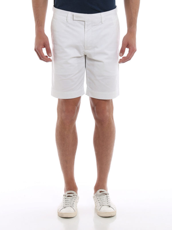 iKRIX POLO RALPH LAUREN: pantaloni corti e shorts - Pantaloni corti in cotone stretch blu bianco