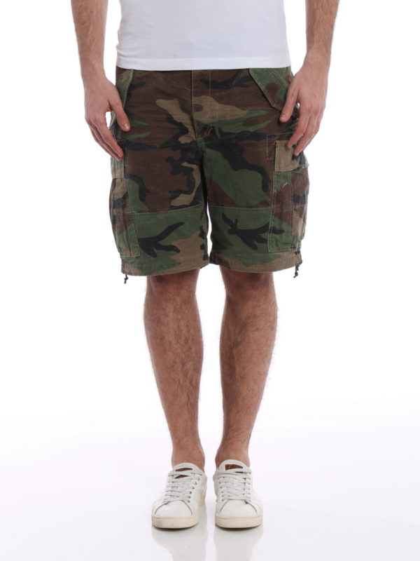 iKRIX POLO RALPH LAUREN: Trousers Shorts - Camouflage cotton cargo shorts