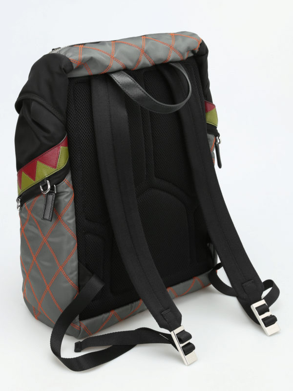 iKRIX PRADA: backpacks - Quilted multicolour backpack