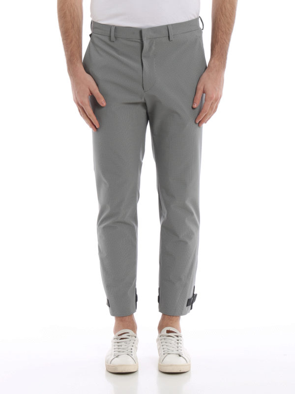iKRIX PRADA: casual trousers - Patterned stretch tech fabric trousers