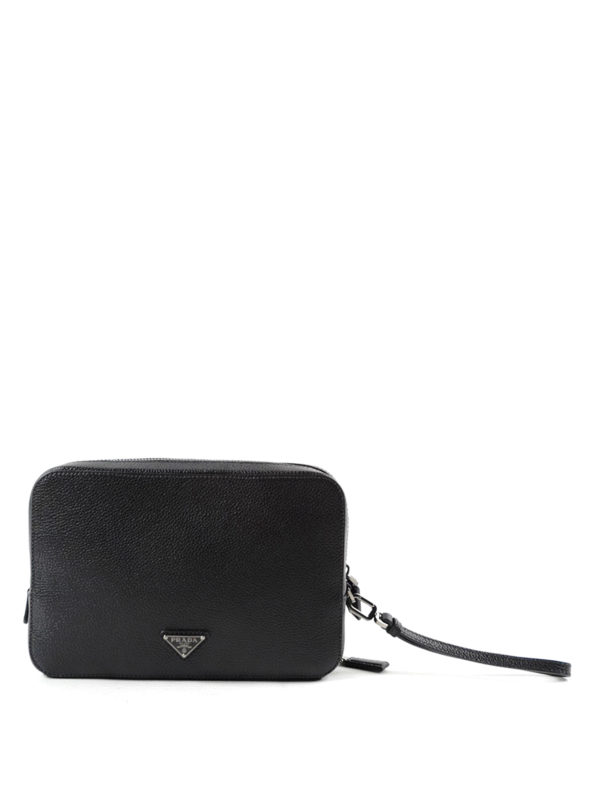 iKRIX PRADA: clutches - Toro leather clutch