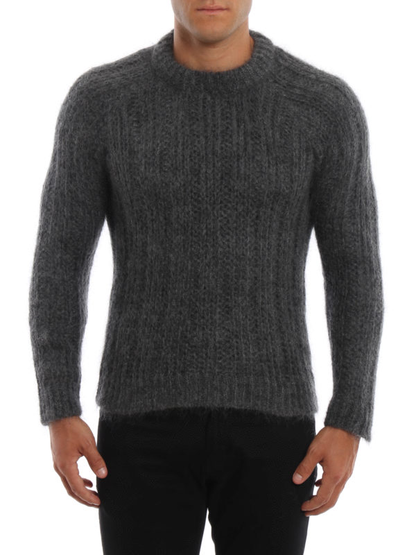 iKRIX PRADA: crew necks - Ribbed mohair sweater