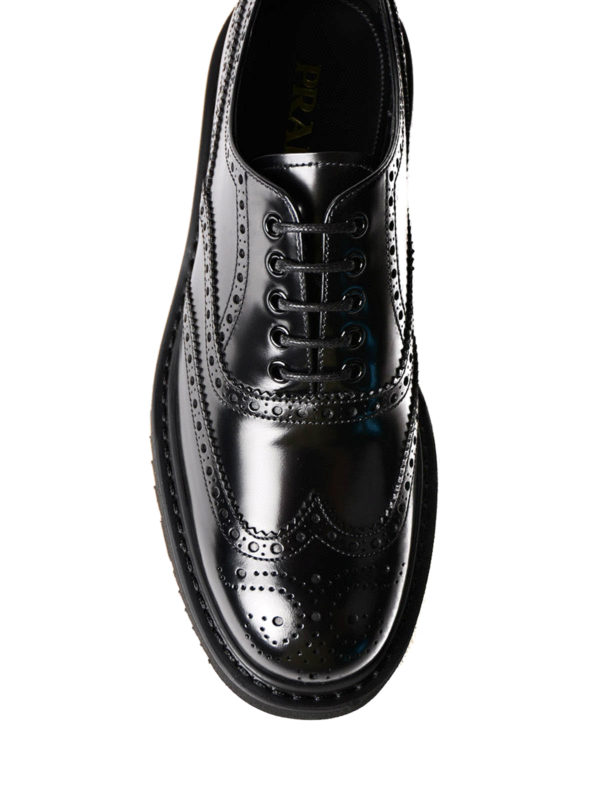 iKRIX PRADA: lace-ups shoes - Brushed leather Oxford brogues