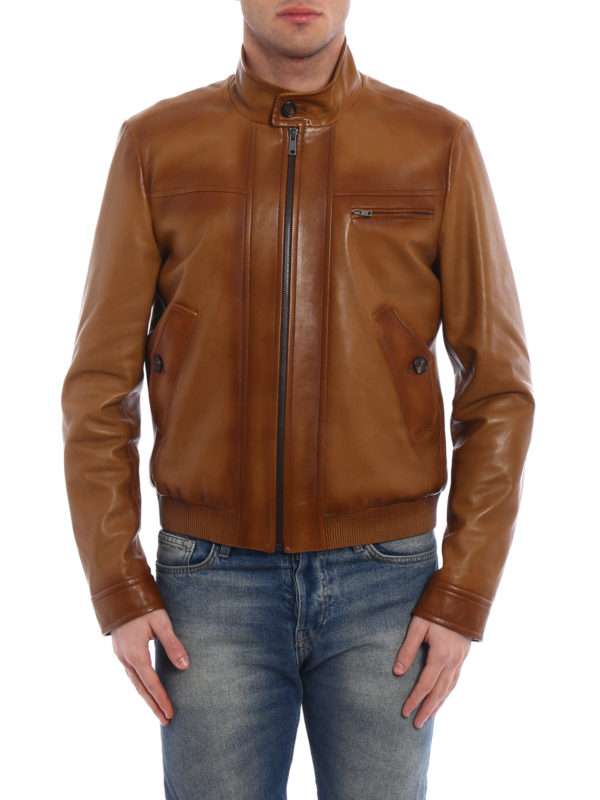 iKRIX PRADA: leather jacket - Waxed nappa jacket