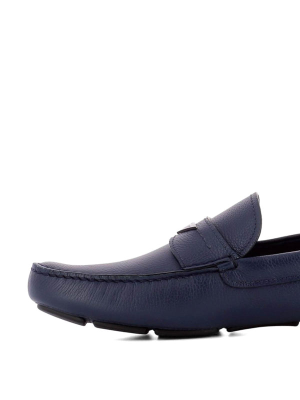 iKRIX PRADA: Loafers & Slippers - Blue leather driver loafers