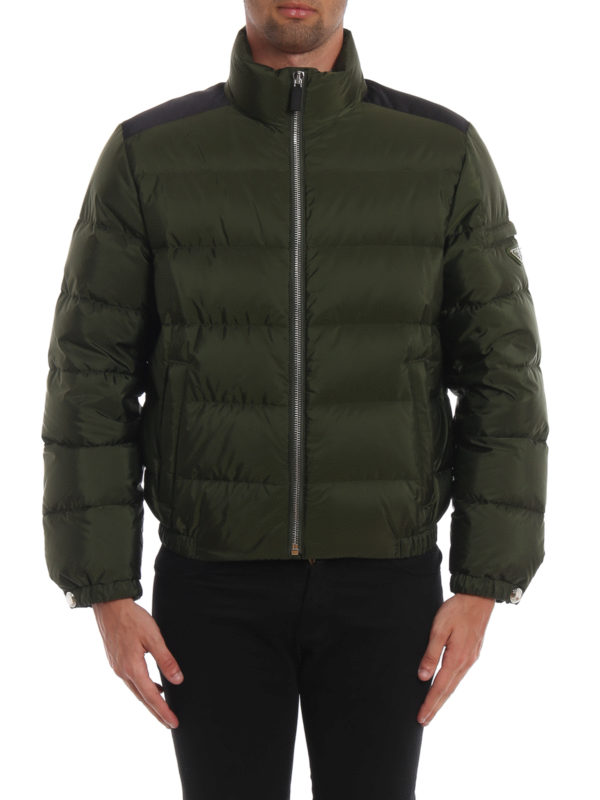 prada green puffer