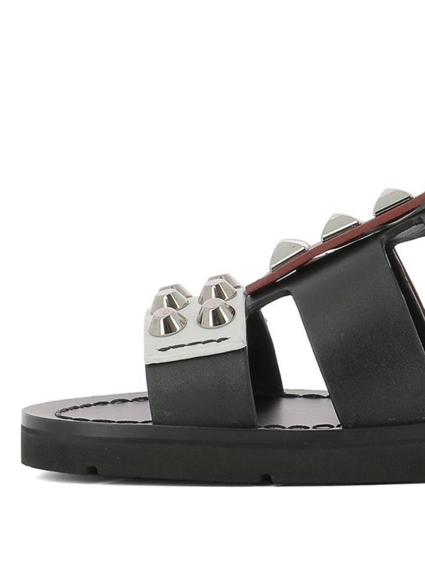 iKRIX PRADA: sandals - Studded leather flat sandals