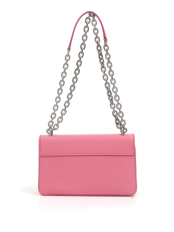 iKRIX PRADA: Schultertaschen - Ledertasche mit Kette Detail