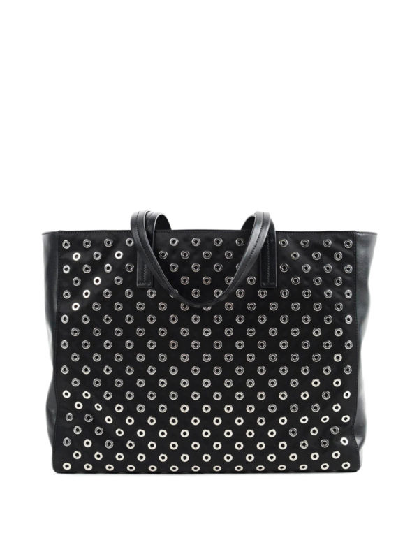 iKRIX PRADA: totes bags - Grommet leather bag