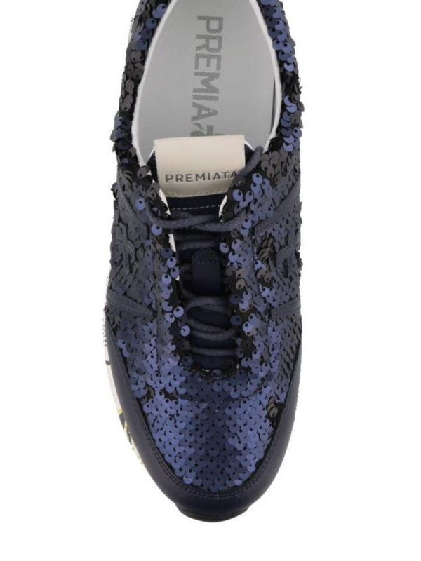 iKRIX PREMIATA: trainers - Ann blue sequin sneakers