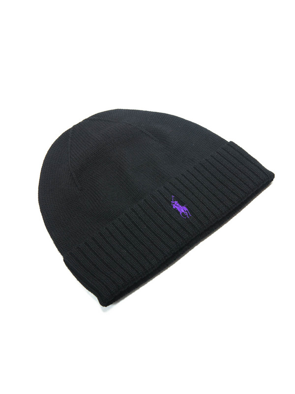 iKRIX RALPH LAUREN: ニットキャップ - ビーニー帽 メンズ - 黒