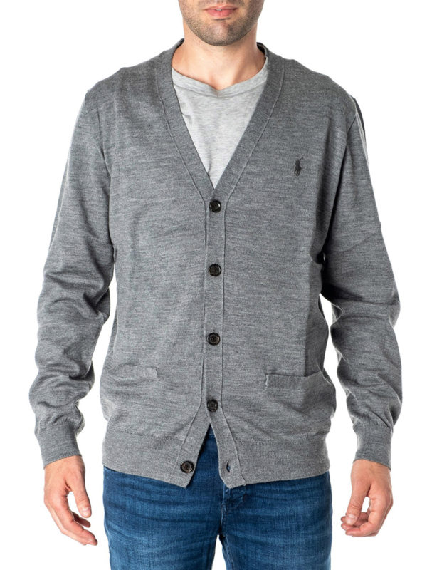 iKRIX RALPH LAUREN: cardigans - Grey wool cardigan